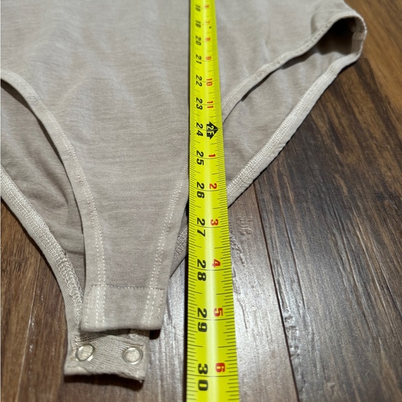 NEW ZARA Beige Sleeveless One Piece Women's Bodysuit Size L  Regular Opaque - Picture 7 of 11